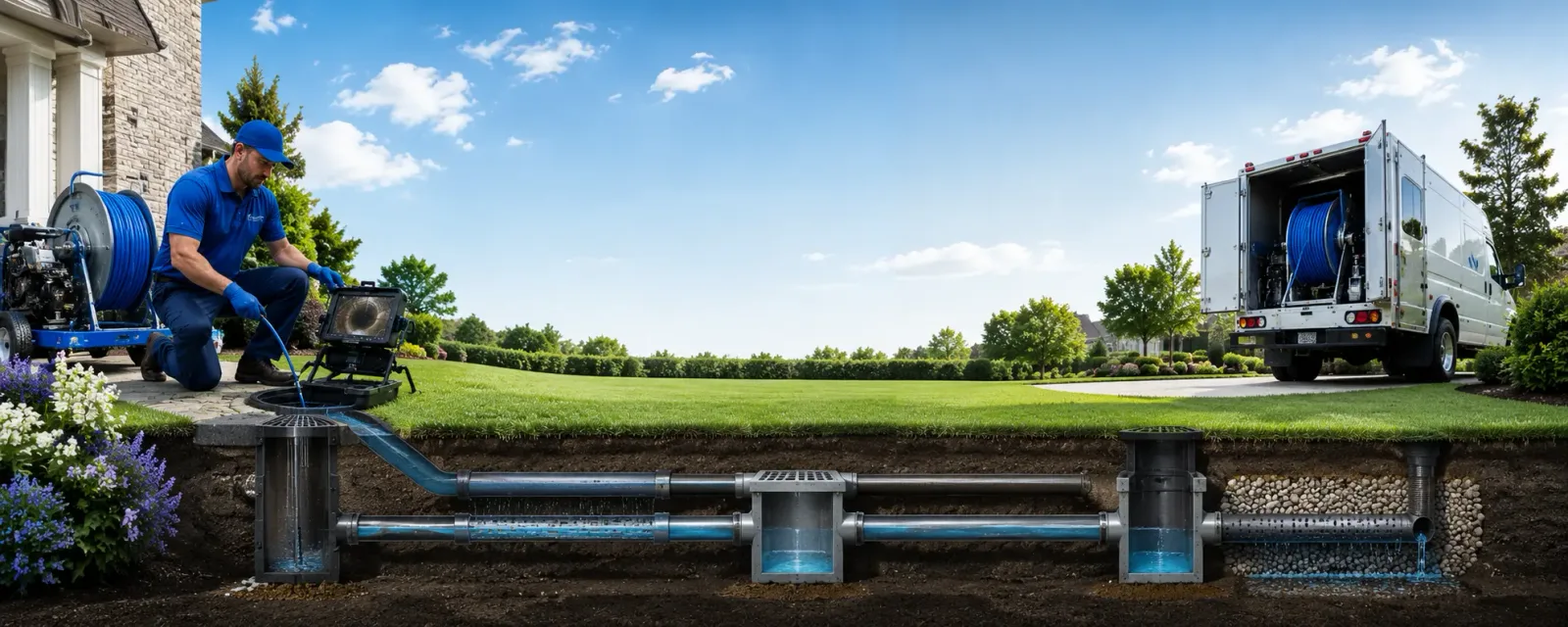 Outdoor drain cleaning information for Sumerduck, VA
